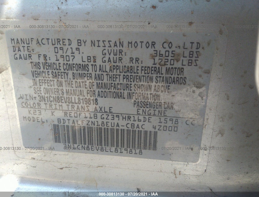 3N1CN8EV8LL819818