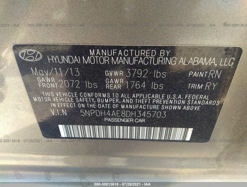5NPDH4AE8DH345703
