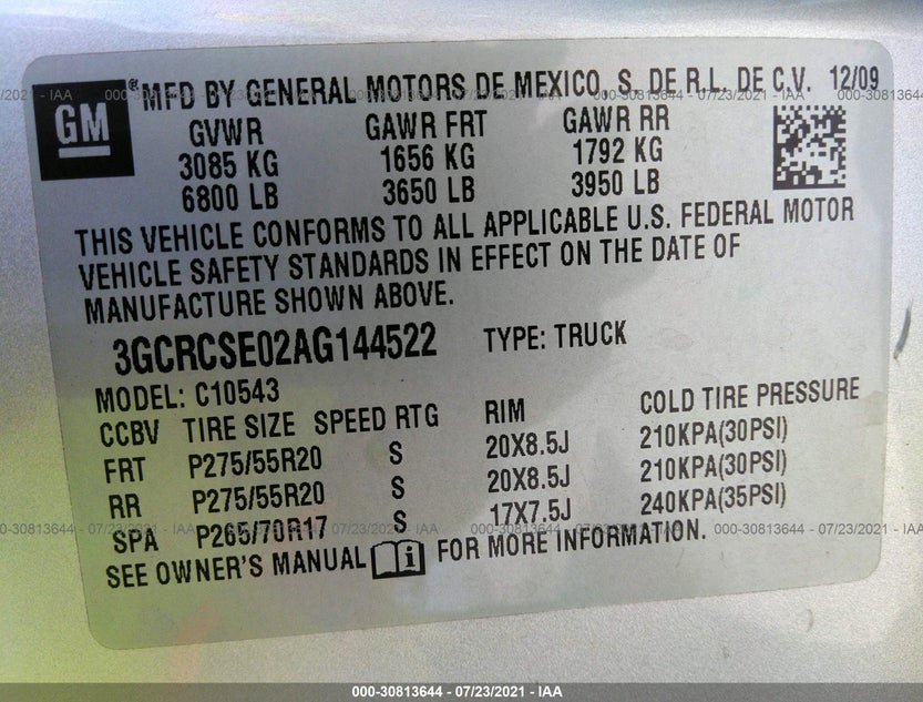 3GCRCSE02AG144522