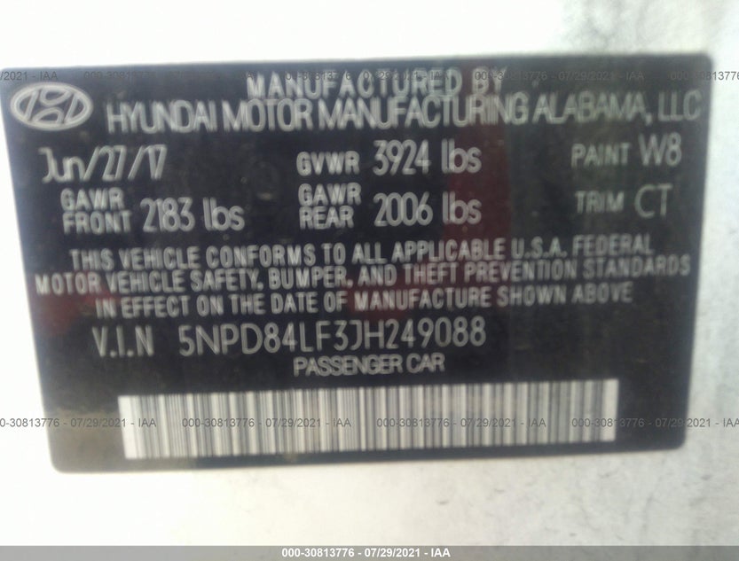5NPD84LF3JH249088