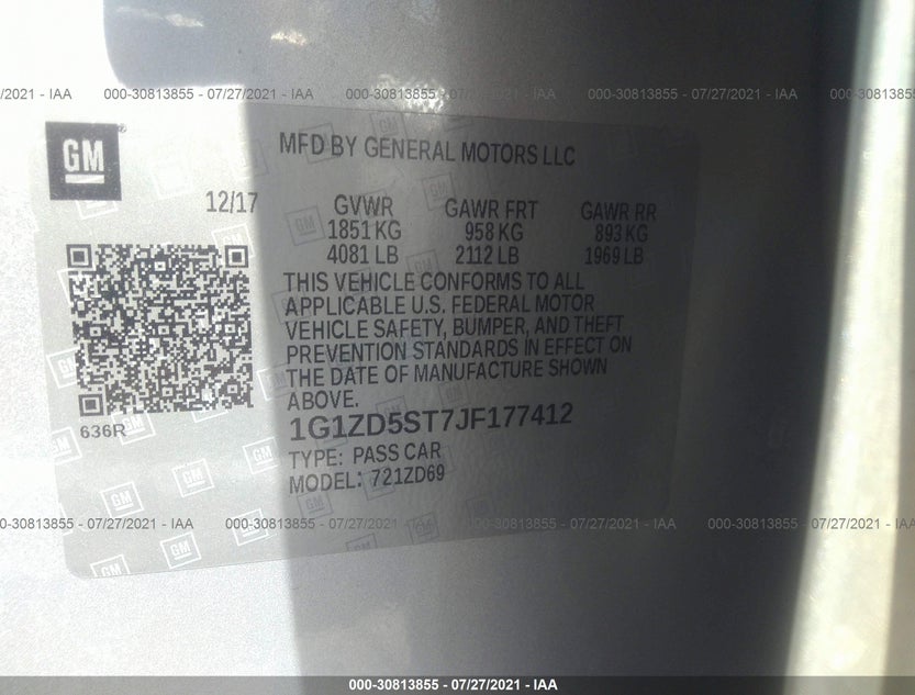 1G1ZD5ST7JF177412