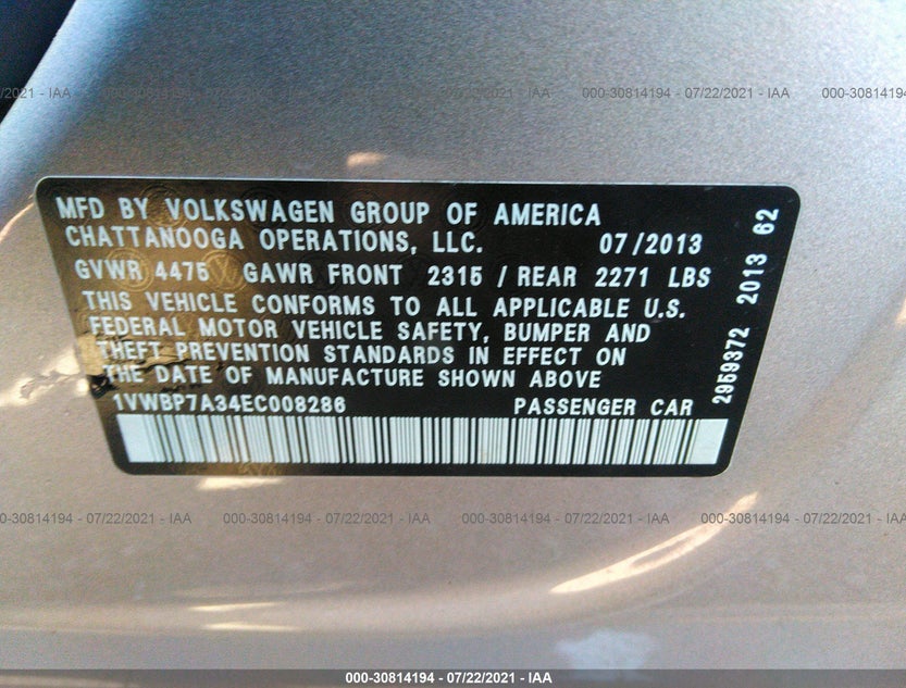 1VWBP7A34EC008286