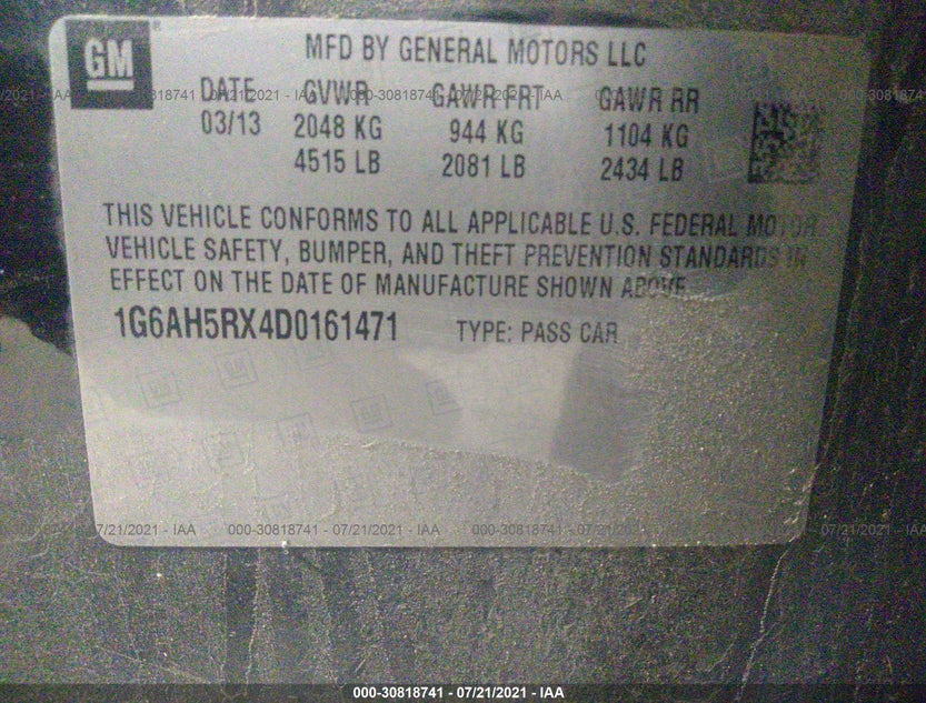 1G6AH5RX4D0161471