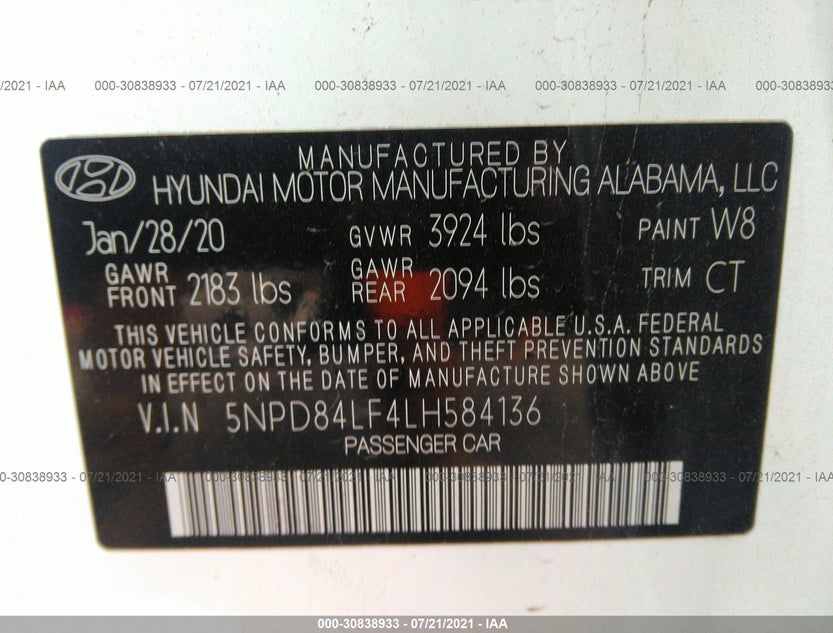 5NPD84LF4LH584136