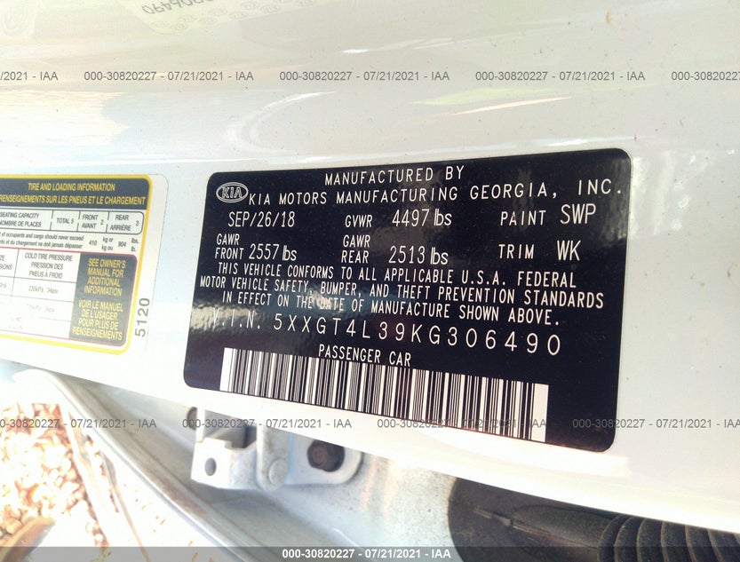 5XXGT4L39KG306490