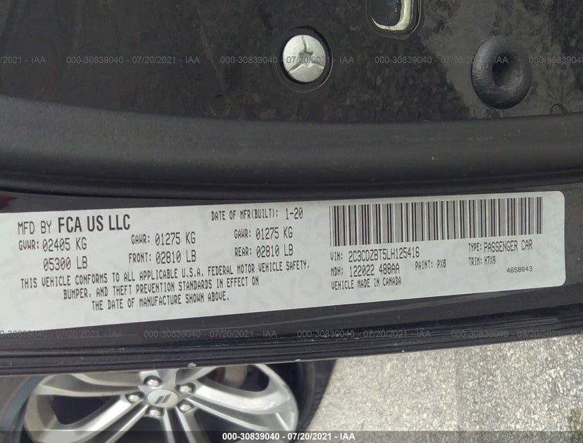 2C3CDZBT5LH125416