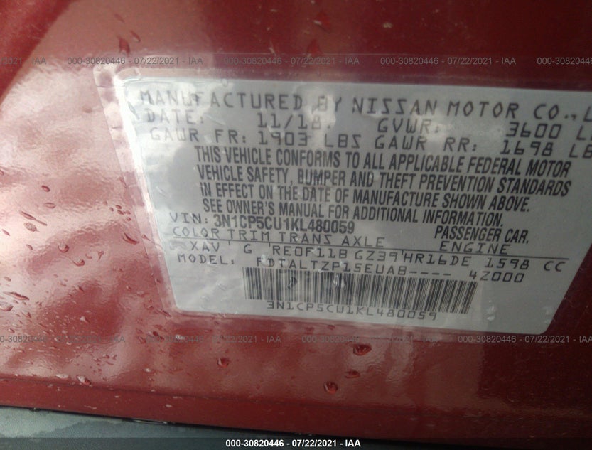 3N1CP5CU1KL480059
