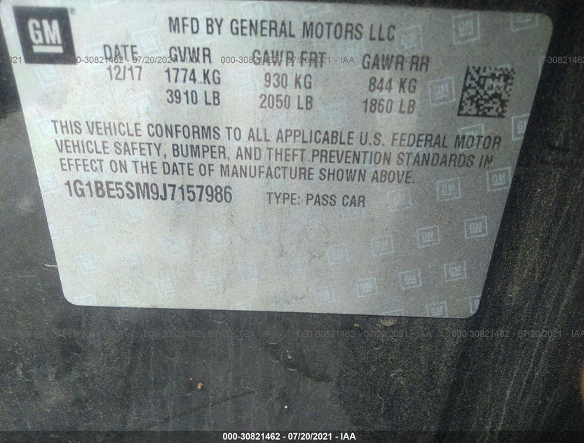 1G1BE5SM9J7157986