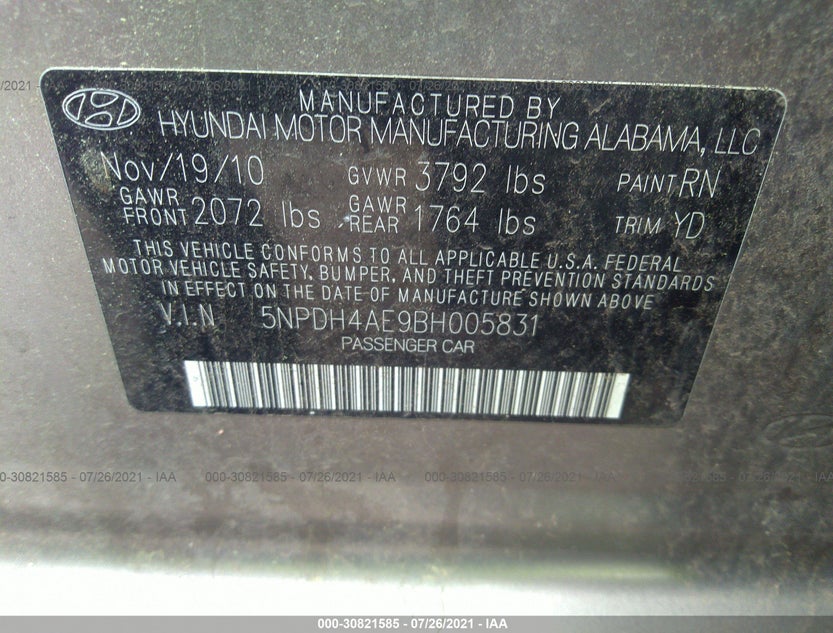 5NPDH4AE9BH005831