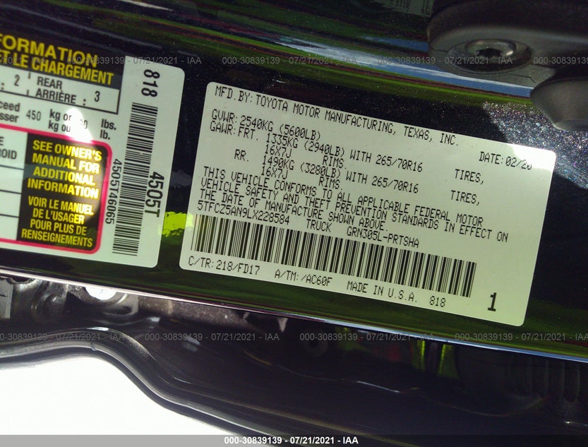 5TFCZ5AN9LX228584