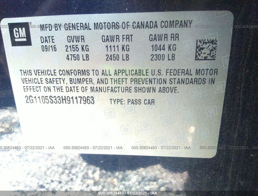 2G1105S33H9117963