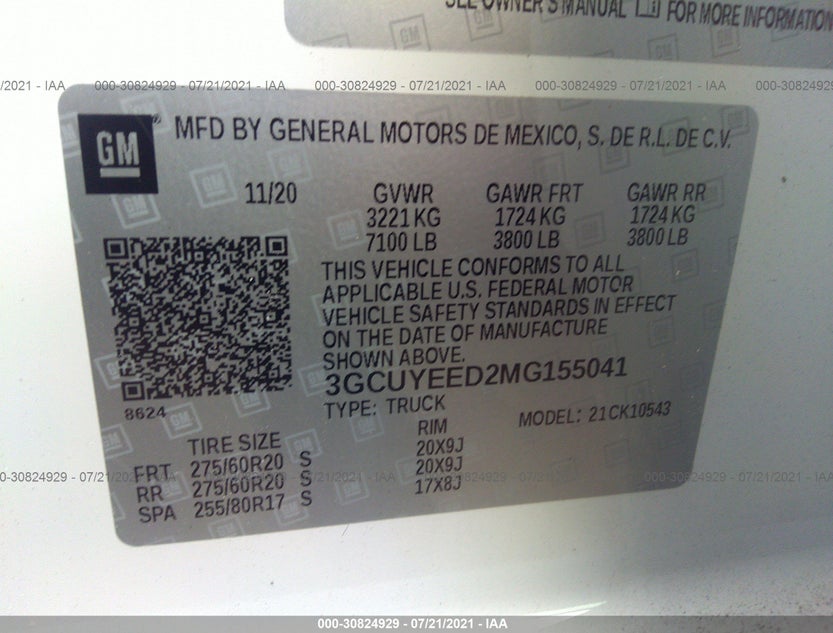 3GCUYEED2MG155041