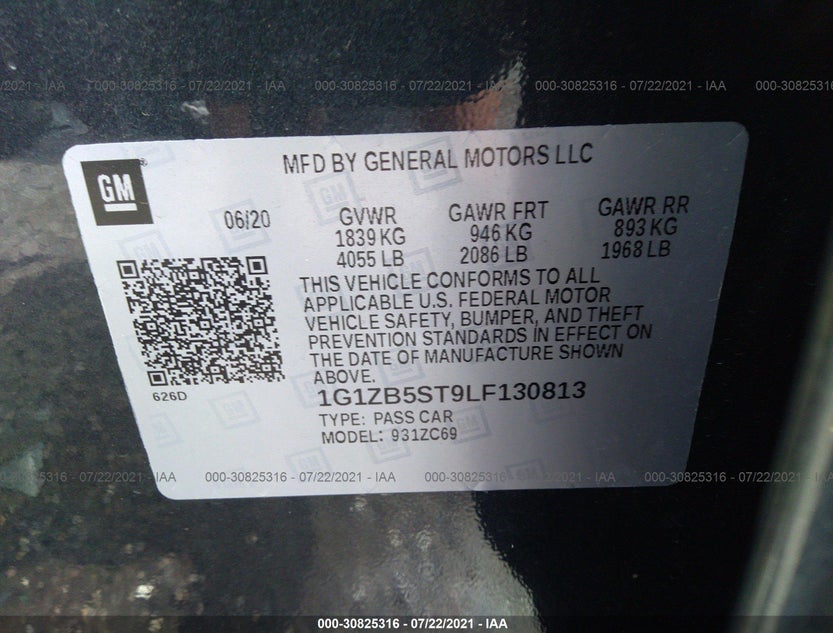 1G1ZB5ST9LF130813