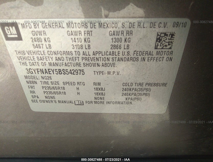 3GYFNAEY5BS542975