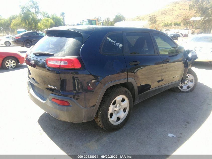 2014 Jeep Cherokee Sport VIN: 1C4PJMAB4EW233726 Lot: 30828074