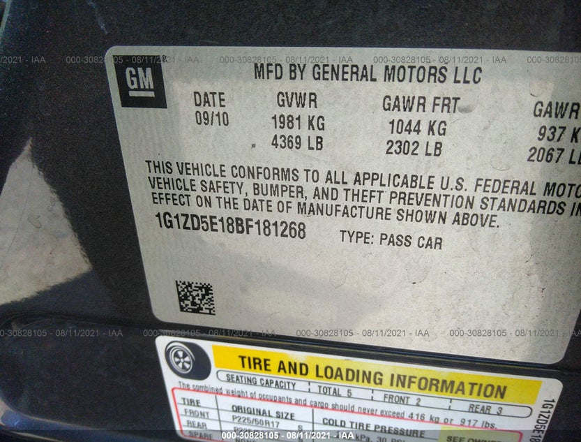 1G1ZD5E18BF181268