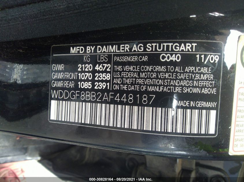 WDDGF8BB2AF448187 2010 Mercedes-Benz C 300 Sport 4Matic/Luxury 4Matic