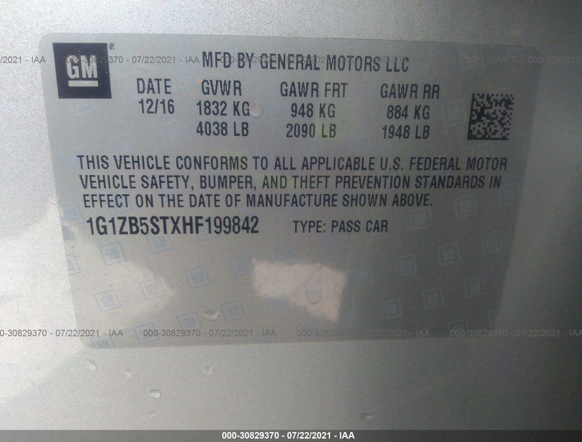 1G1ZB5STXHF199842