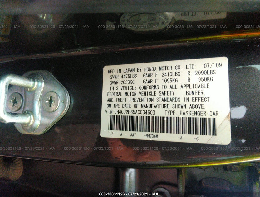 JH4CU2F65AC004603