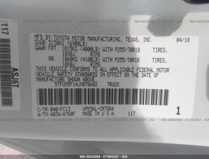 5TFUM5F14JX078602