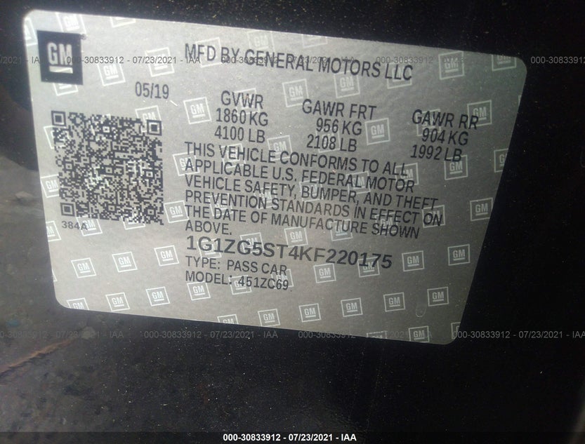 1G1ZG5ST4KF220175