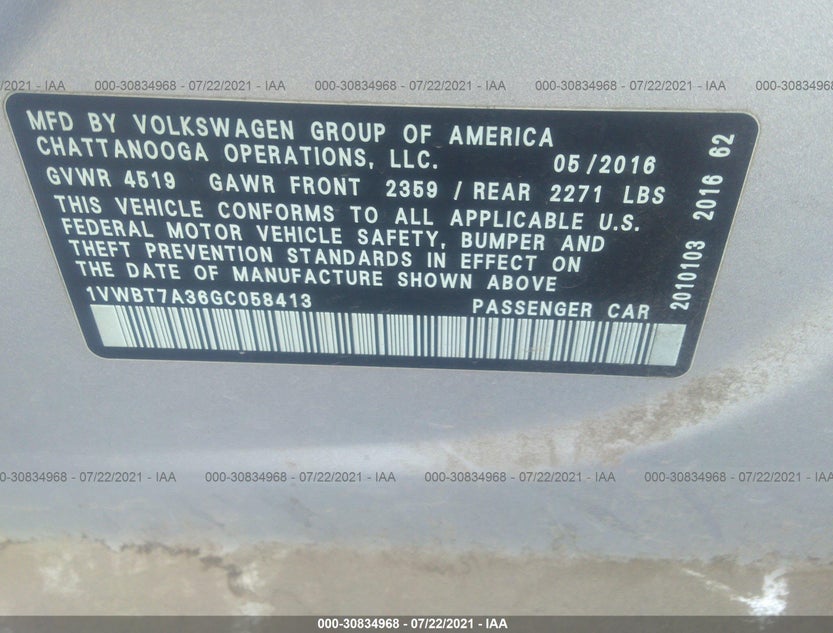 1VWBT7A36GC058413