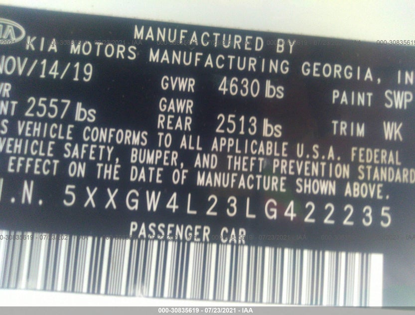 5XXGW4L23LG422235