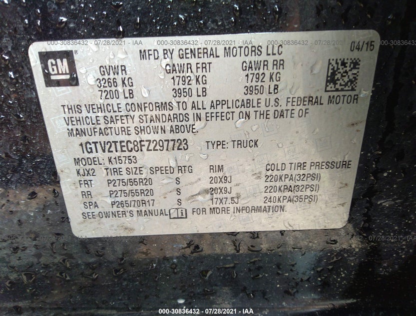 1GTV2TEC8FZ297723