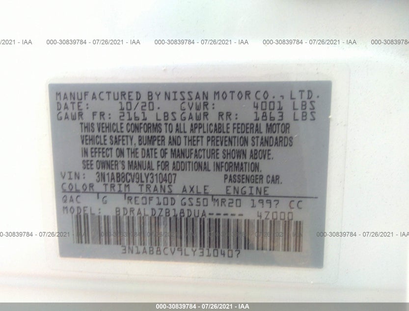 3N1AB8CV9LY310407