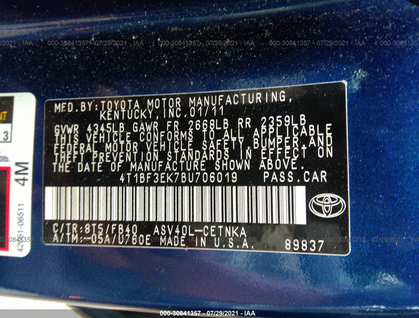 4T1BF3EK7BU706019
