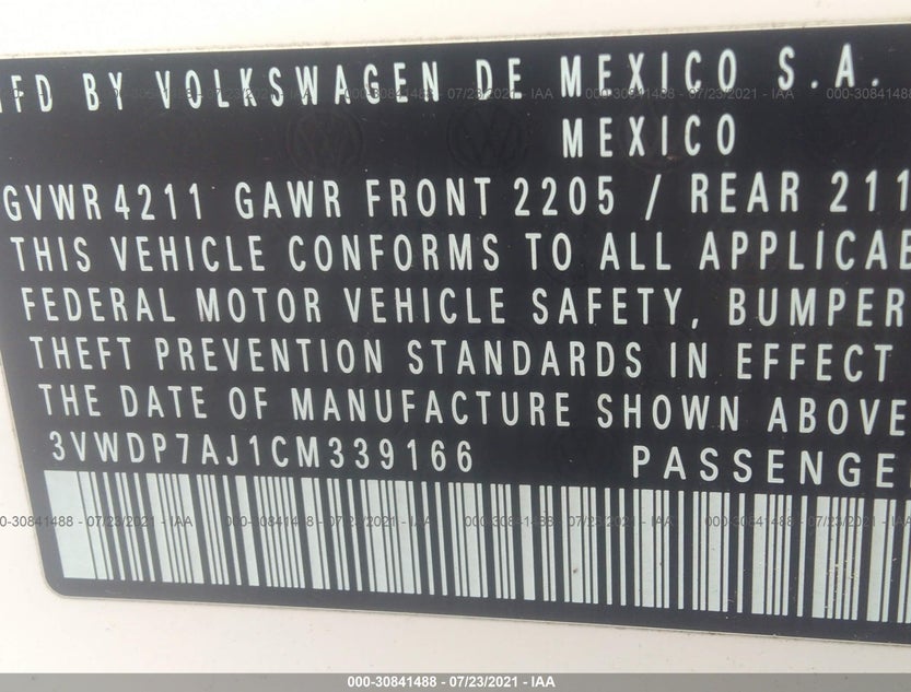 3VWDP7AJ1CM339166