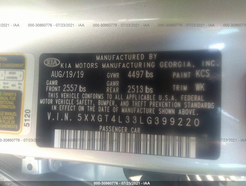 5XXGT4L33LG399220