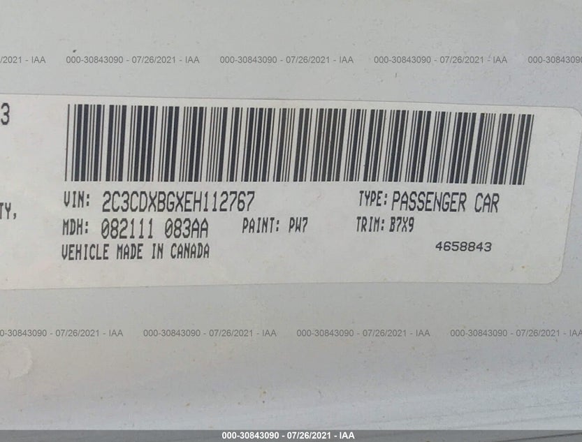 2C3CDXBGXEH112767