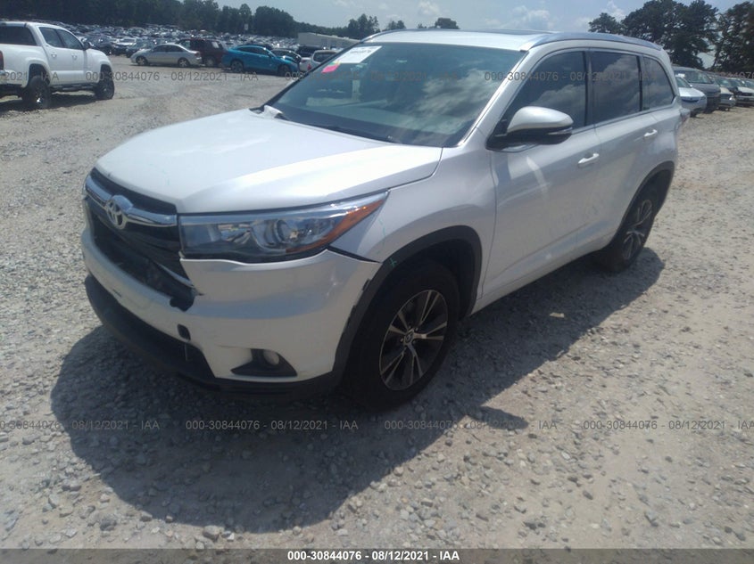 Vin: 5tdkkrfh4gs121402, lot: 31306359, toyota highlander xle v6 20162