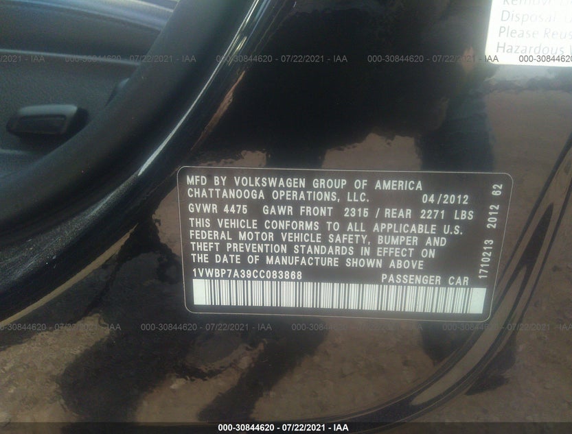 1VWBP7A39CC083868