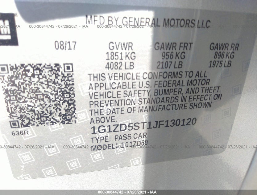 1G1ZD5ST1JF130120