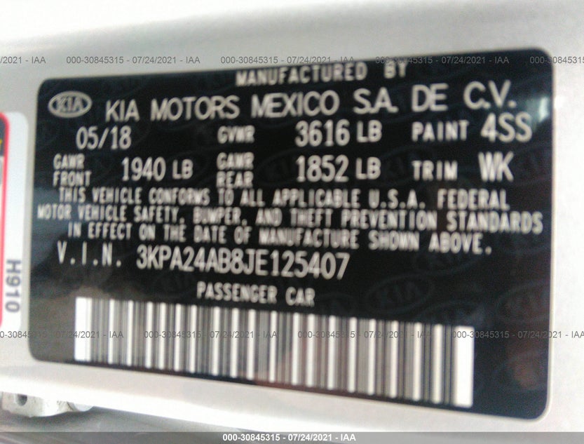 3KPA24AB8JE125407