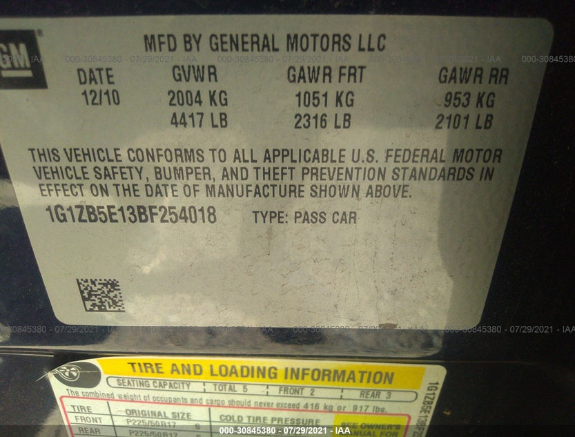 1G1ZB5E13BF254018