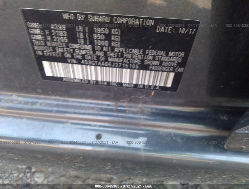 4S3GTAA66J3715105