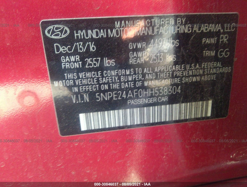 5NPE24AF0HH538304