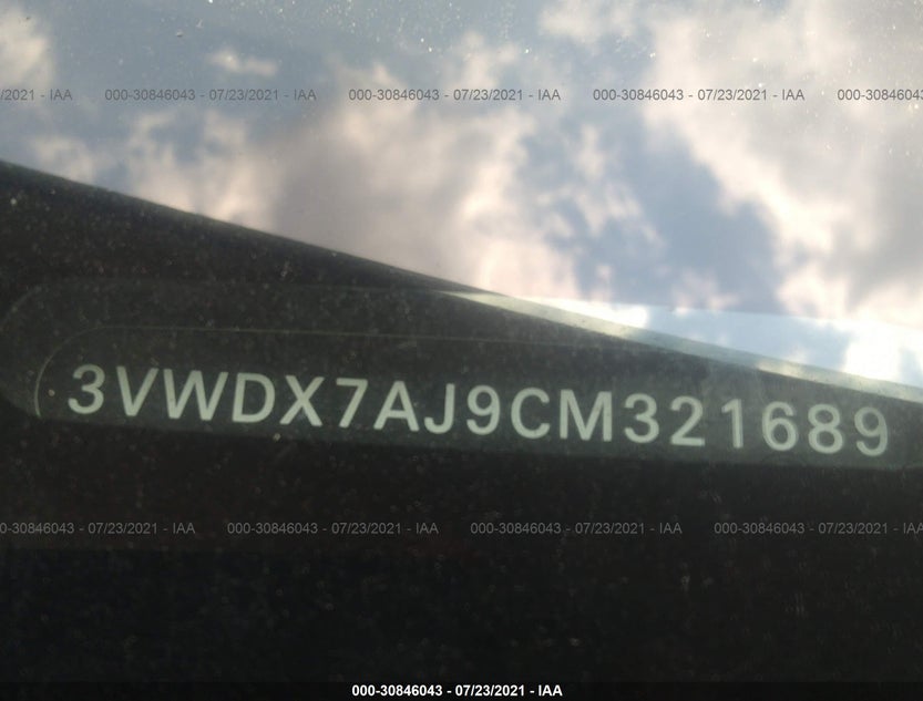 3VWDX7AJ9CM321689