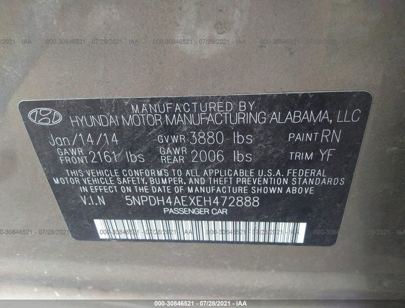 5NPDH4AEXEH472888