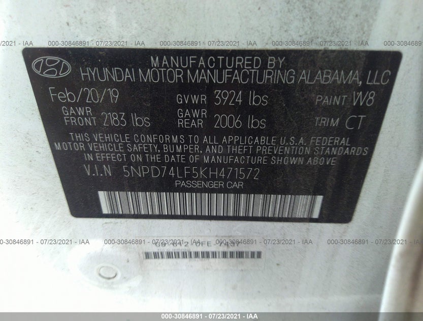 5NPD74LF5KH471572