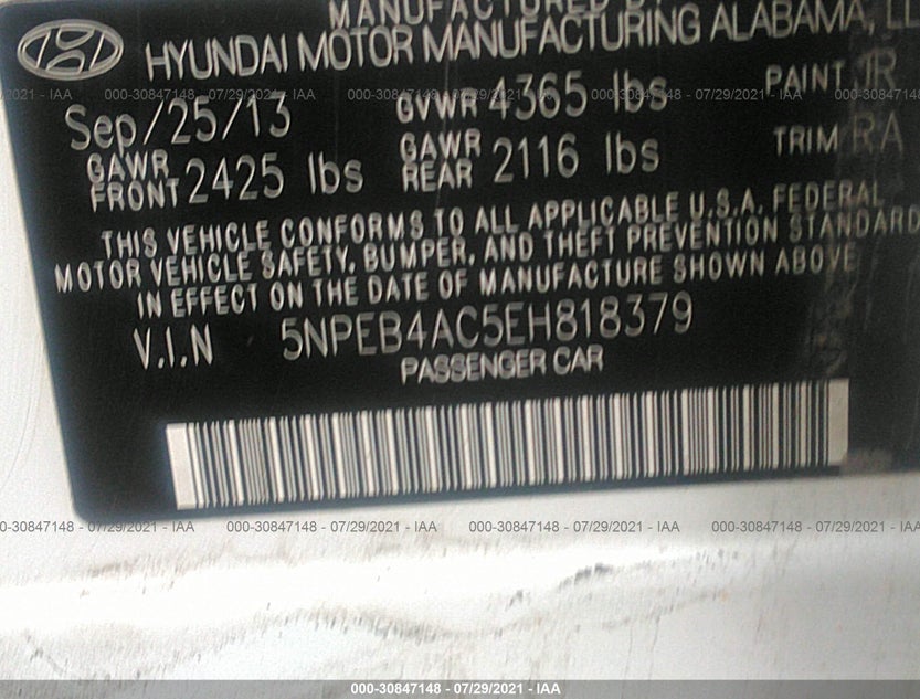 5NPEB4AC5EH818379