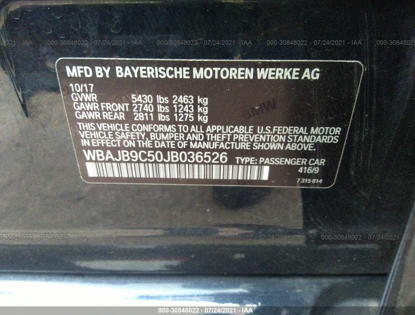 WBAJB9C50JB036526