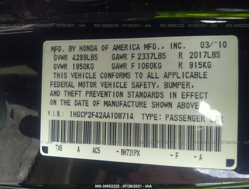 1HGCP2F42AA108714