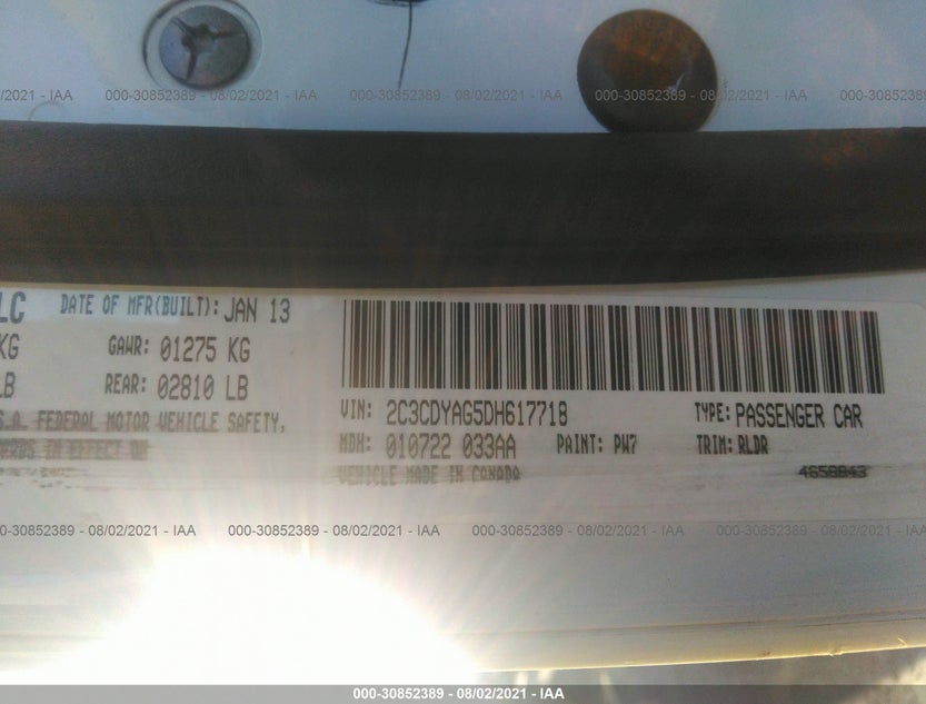 2C3CDYAG5DH617718