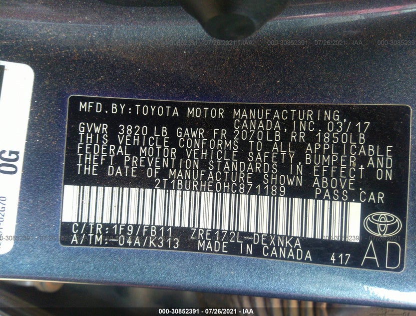 2T1BURHE0HC871189