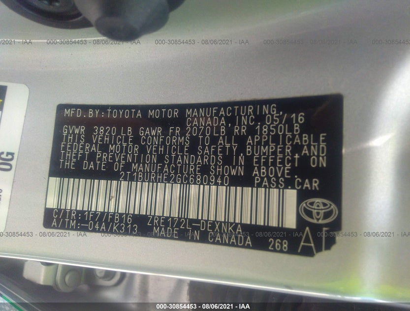 2T1BURHE2GC680940