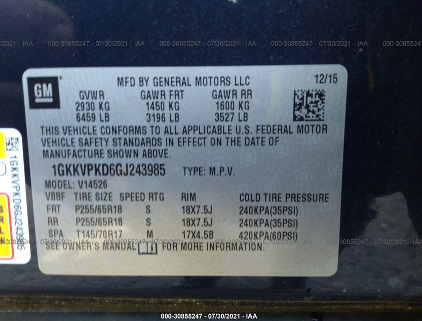 1GKKVPKD6GJ243985